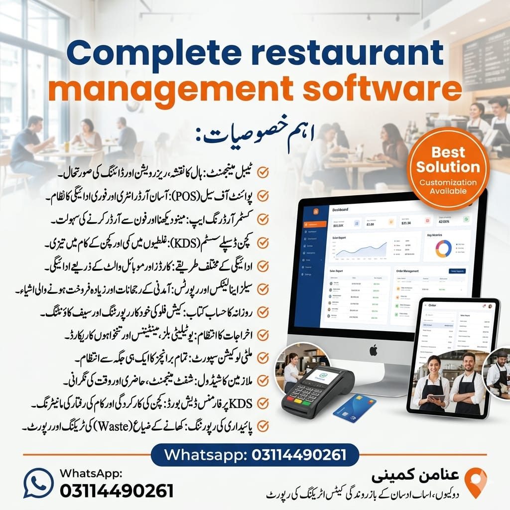 Restaurant management software ad creative